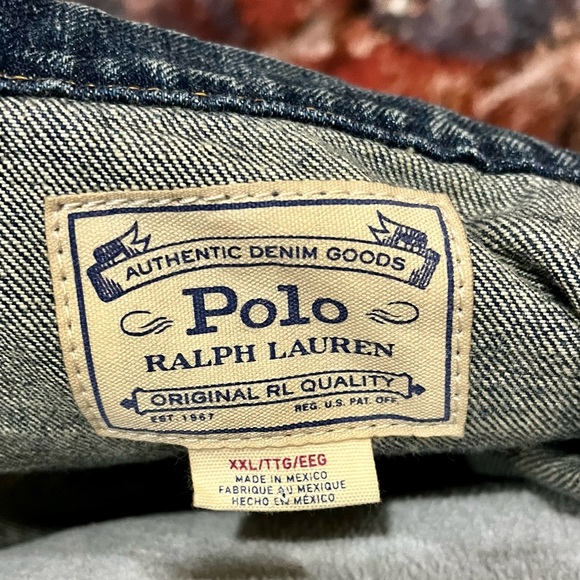 NEW POLO RALPH LAUREN MENS DENIM JEAN TRUCKER JACKET 2X - Picture 2 of 13
